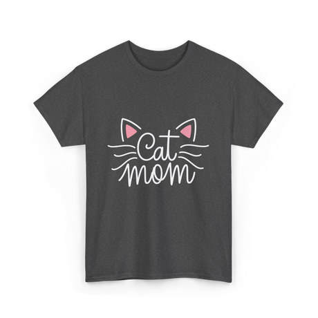 Cat Mom Animal Lover T-Shirt - Dark Heather