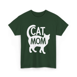 Cat Mom Kitty Pet Lover T-Shirt - Forest Green