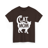 Cat Mom Kitty Pet Lover T-Shirt - Dark Chocolate