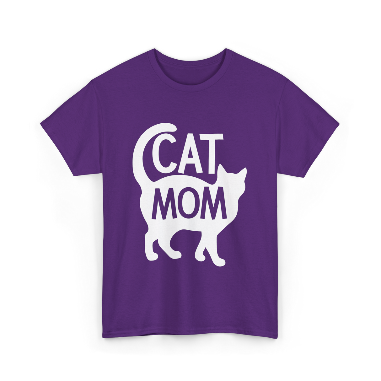 Cat Mom Kitty Pet Lover T-Shirt - Purple