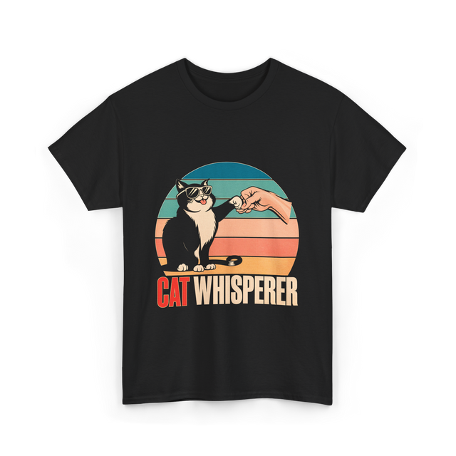 Cat Whisperer Cat T-Shirt - Black