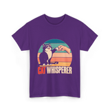 Cat Whisperer Cat T-Shirt - Purple