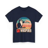 Cat Whisperer Cat T-Shirt - Navy