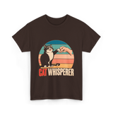 Cat Whisperer Cat T-Shirt - Dark Chocolate