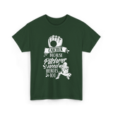 Catcher Because Pitchers Need Heroes Player T-Shirt - Forest Green