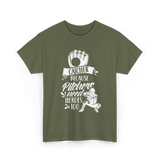 Catcher Because Pitchers Need Heroes Player T-Shirt - Military Green