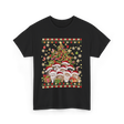 Cats Christmas Tree Cats T-Shirt - Black