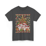 Cats Christmas Tree Cats T-Shirt - Dark Heather