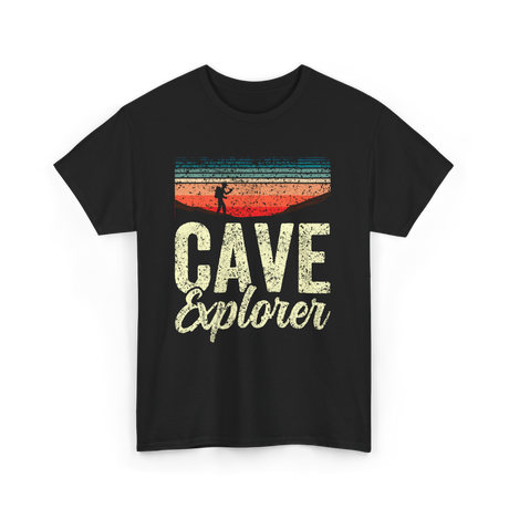 Cave Explorer Caving Adventure T-Shirt - Black