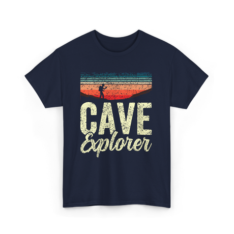 Cave Explorer Caving Adventure T-Shirt - Navy