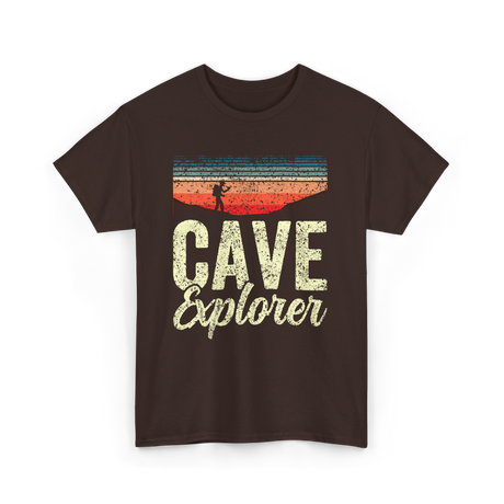 Cave Explorer Caving Adventure T-Shirt - Dark Chocolate