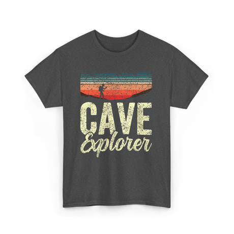 Cave Explorer Caving Adventure T-Shirt - Dark Heather