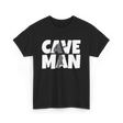 Cave Man Explorer Caving Adventure T-Shirt - Black