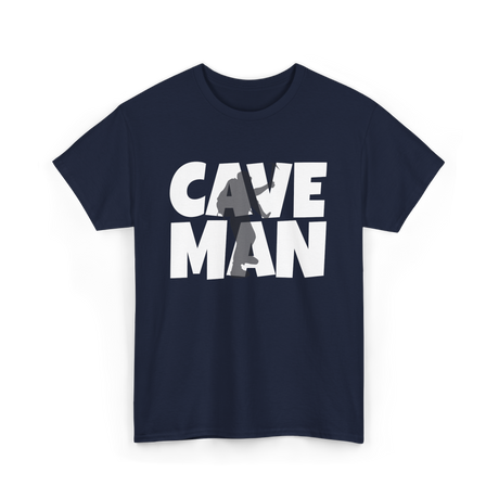 Cave Man Explorer Caving Adventure T-Shirt - Navy