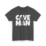 Cave Man Explorer Caving Adventure T-Shirt - Dark Heather