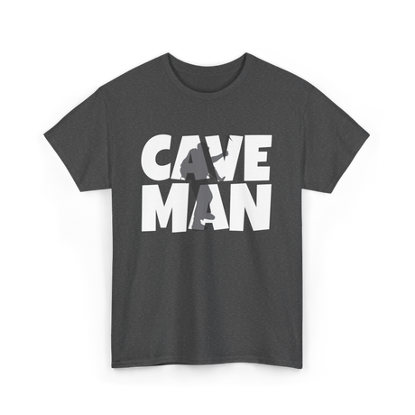 Cave Man Explorer Caving Adventure T-Shirt - Dark Heather