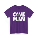 Cave Man Explorer Caving Adventure T-Shirt - Purple