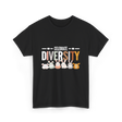 Celebrate Diversity Bunny Rabbits T-Shirt - Black