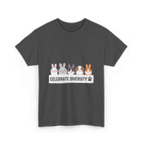 Celebrate Diversity Pet Bunnies T-Shirt - Dark Heather