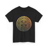 Celtic Cross Celtic Knot Art T-Shirt - Black