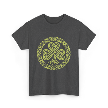 Celtic Knot Four Leaf Clover T-Shirt - Dark Heather