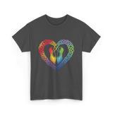 Celtic Knot Heart Dance Shoes T-Shirt - Dark Heather