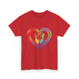 Celtic Knot Heart Dance Shoes T-Shirt - Red