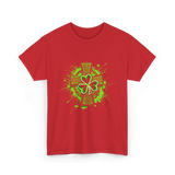 Celtic Knot Shamrock Clover St Patrick T-Shirt - Red