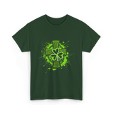 Celtic Knot Shamrock Clover St Patrick T-Shirt - Forest Green