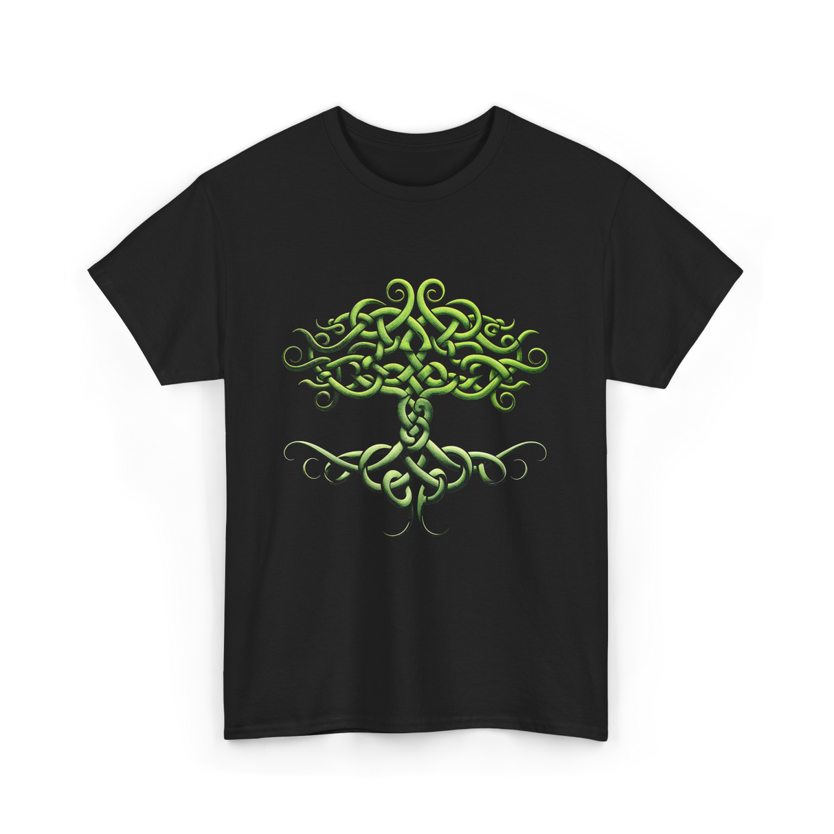 Celtic Knot Tree Celtic Symbol T-Shirt - Black