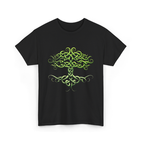 Celtic Knot Tree Celtic Symbol T-Shirt - Black