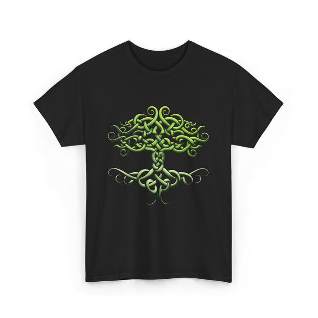 Celtic Knot Tree Celtic Symbol T-Shirt - Black