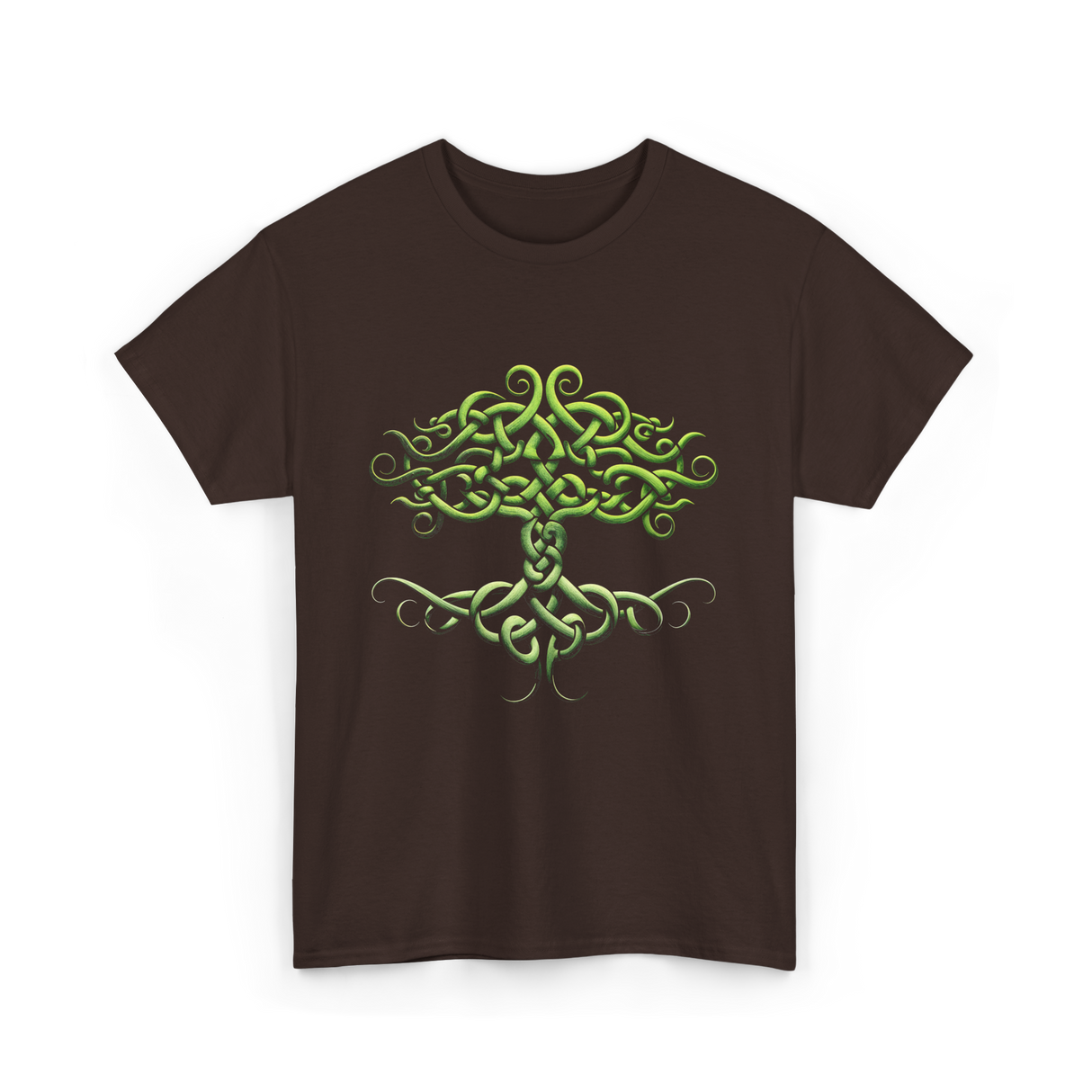 Celtic Knot Tree Celtic Symbol T-Shirt - Dark Chocolate