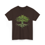 Celtic Knot Tree Celtic Symbol T-Shirt - Dark Chocolate