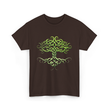 Celtic Knot Tree Celtic Symbol T-Shirt - Dark Chocolate