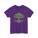 Celtic Knot Tree Celtic Symbol T-Shirt - Purple