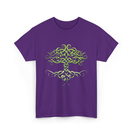 Celtic Knot Tree Celtic Symbol T-Shirt - Purple