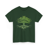 Celtic Knot Tree Celtic Symbol T-Shirt - Forest Green