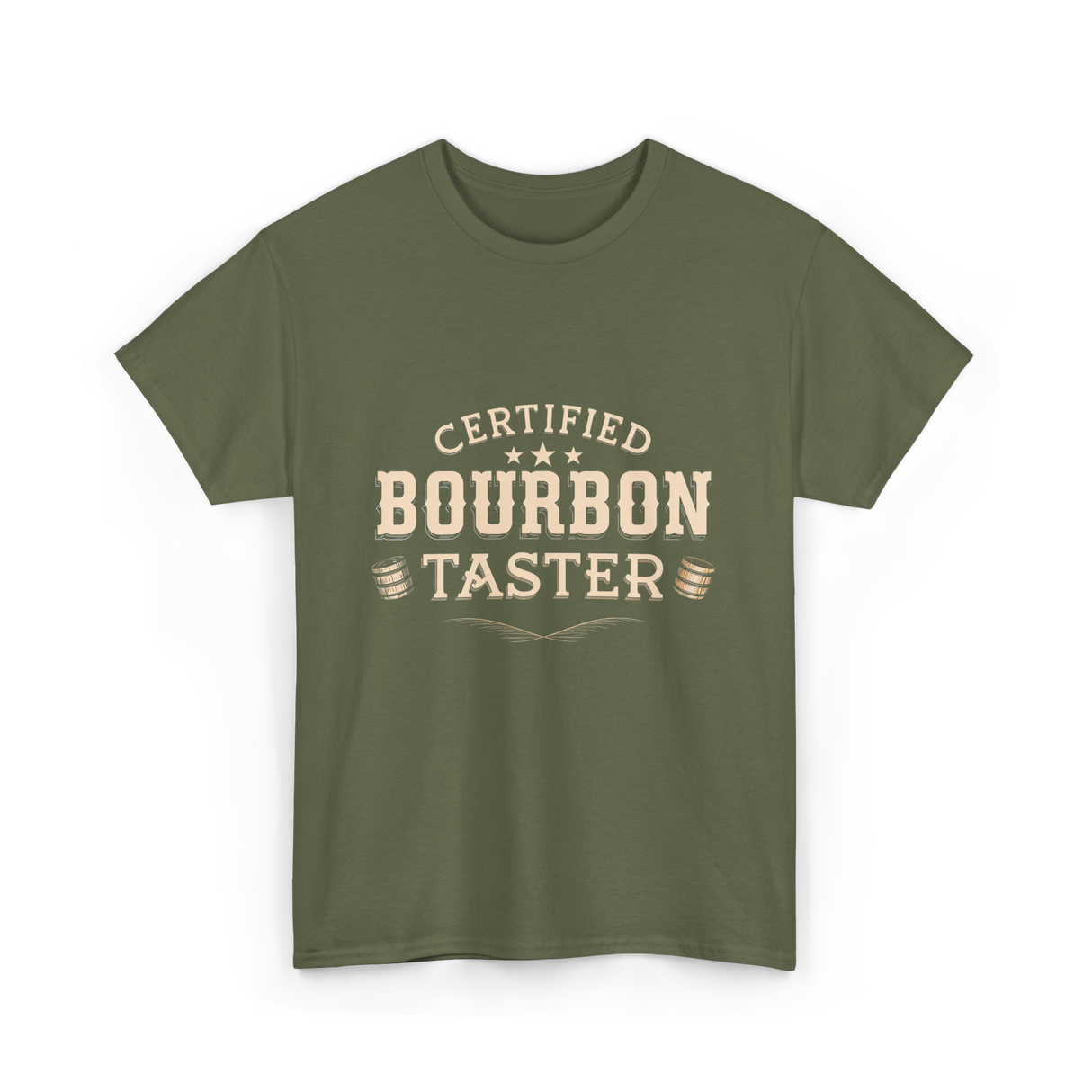 Certified Bourbon Taster Bourbon T-Shirt - Military Green