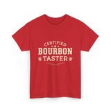 Certified Bourbon Taster Bourbon T-Shirt - Red