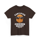 Certified Chicken Nugget Expert Chicken Nugget T-Shirt - Dark Chocolate