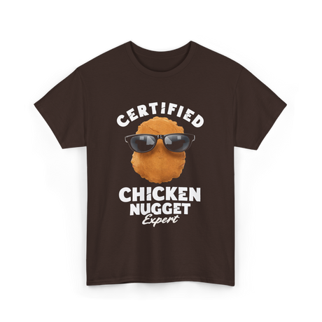 Certified Chicken Nugget Expert Chicken Nugget T-Shirt - Dark Chocolate