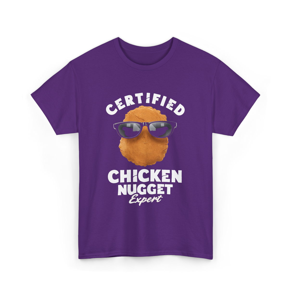 Certified Chicken Nugget Expert Chicken Nugget T-Shirt - Purple