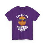 Certified Chicken Nugget Expert Chicken Nugget T-Shirt - Purple