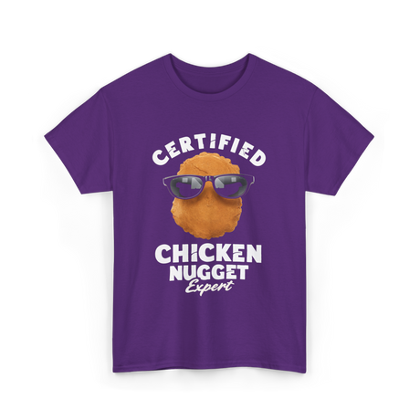 Certified Chicken Nugget Expert Chicken Nugget T-Shirt - Purple