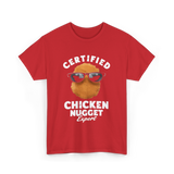 Certified Chicken Nugget Expert Chicken Nugget T-Shirt - Red