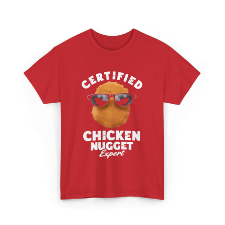 Certified Chicken Nugget Expert Chicken Nugget T-Shirt - Red