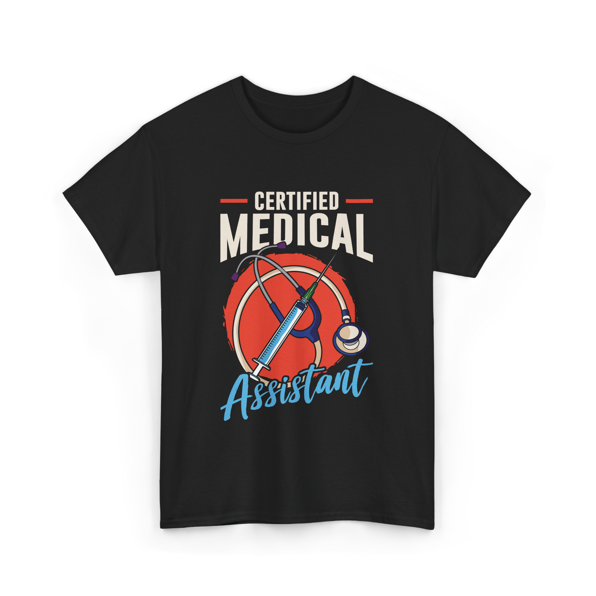 Certified Medical Assistant Medical T-Shirt - Black