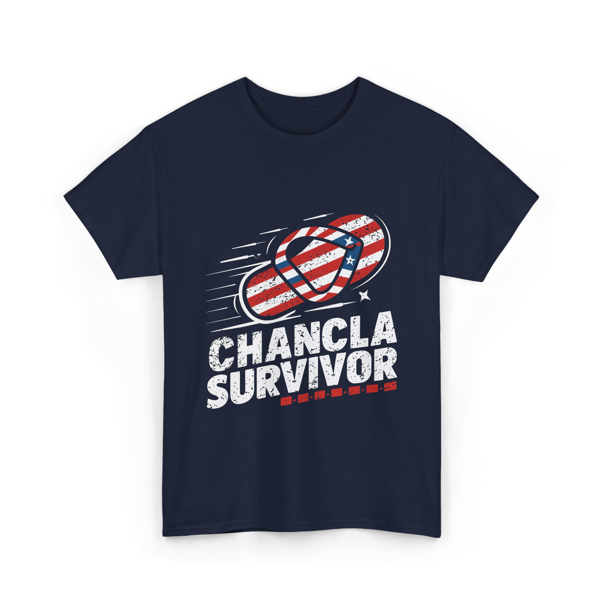 Chancla Survivor Chancla T-Shirt - Navy