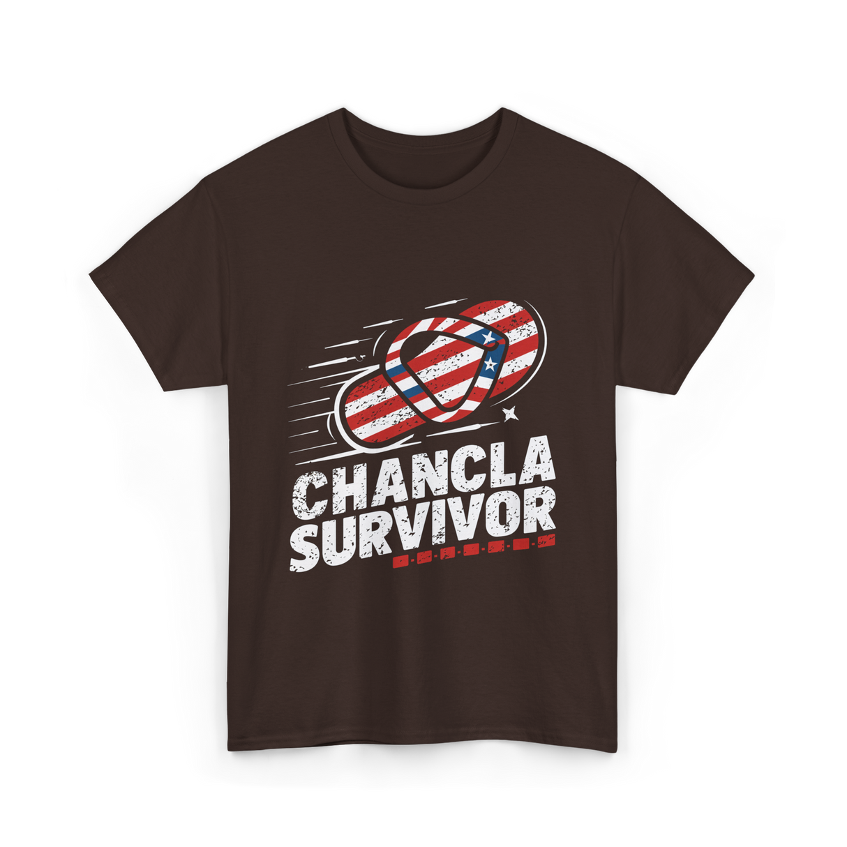 Chancla Survivor Chancla T-Shirt - Dark Chocolate